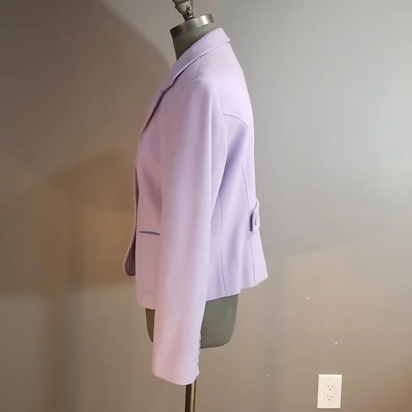 Louben made in Canada wool cashmere mix size 10. Lavender. Staple for capsule - Picture 2 of 13